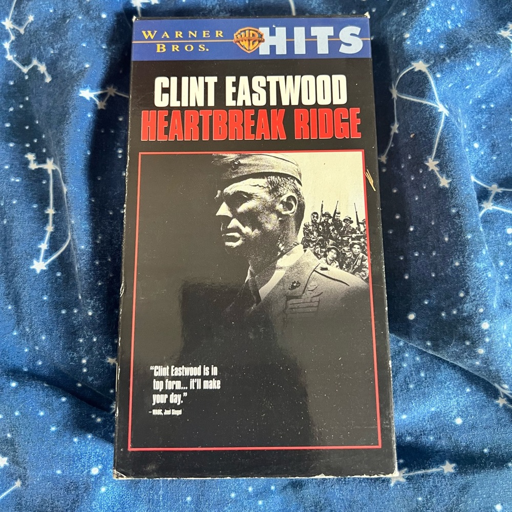 Clint Eastwood Heartbreak Ridge VHS Tape